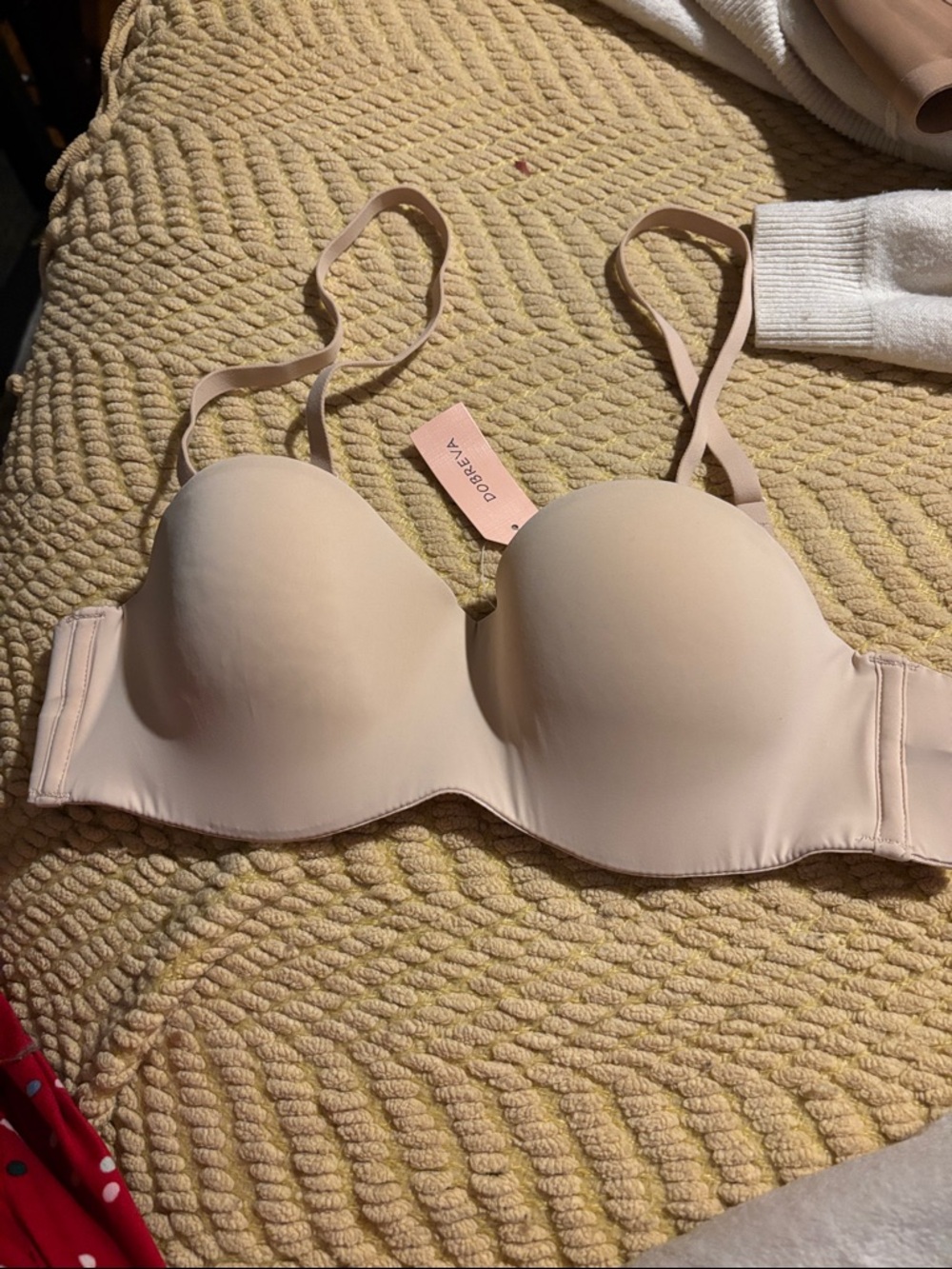 DOBREVA Nude Convertible Strapless Bra with Removable Straps